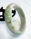Sale-Hues of Lavender Burmese Jadeite Jade Grade A Bangle Bracelet 57mm +Certificate (656)