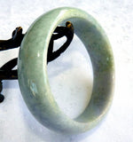 Sale-Classic Green Burmese Jadeite Bangle Bracelet 55 mm Grade A + Certificate (690)