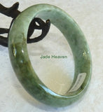 Sale "Yin Yang" Balancing Grade A Jadeite Bangle 57.5mm + Certificate (750)