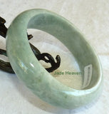 Sale-"Gorgeous Green Jadeite Bangle 59mm A Grade + Certificate (755)