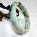 SALE "Powerful Woman" Burmese Jadeite Bangle Bracelet 58 mm Grade A with Certificate (801)
