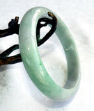 Elegant Green and Lavender Burmese Jadeite Grade A Bangle Bracelet 56.5mm + Certificate (8546)