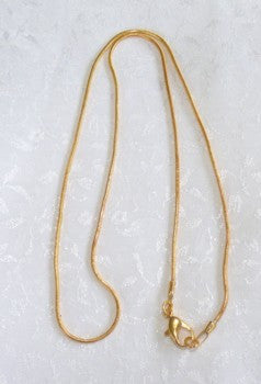 18" Gold Chain for Jade Pendants with Metal Bails
