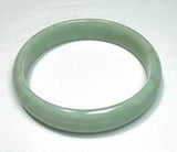 Sale-"Peaceful" Small Burmese Jadeite "Old Mine"  Bangle Bracelet 50.5 mm (JHBB3013)