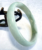 Sale-"Vintage "Old Mine" Jadeite A Grade Bangle Bracelet 64mm (JHBB251)