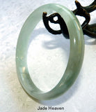 Sale-"Vintage "Old Mine" Jadeite A Grade Bangle Bracelet 64mm (JHBB251)