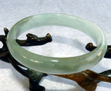 Sale-"Vintage "Old Mine" Jadeite A Grade Bangle Bracelet 64mm (JHBB251)