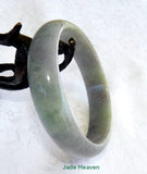 Sale-"Mysterious" Burmese Jadeite Bangle Bracelet Genuine and Natural 59mm (JHBB3136)