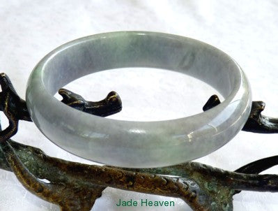 Sale-"Mysterious" Burmese Jadeite Bangle Bracelet Genuine and Natural 59mm (JHBB3136)