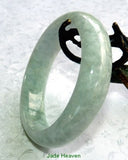 sale-Varied Green Veins "Old Mine" Burmese Jadeite Jade Bangle Bracelet 57mm (JHBB3271)