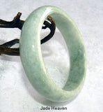 "Endlessly Interesting" Burmese Old Mine Jadeite Bangle Bracelet 59mm (JHBB3278)