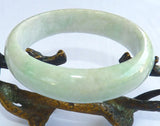 Sale-"Soothing and Calming" Burmese Jadeite Old Mine Bangle Bracelet 57.5mm (JHBB-3292)