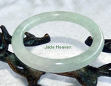 Sale-"Glowing" Small Classic Round Old Mine Lao Pit Burmese Jadeite Jade Bangle Bracelet 53.5mm (JHBB551)