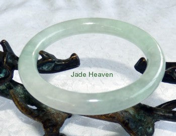 Sale-"Glowing" Small Classic Round Old Mine Lao Pit Burmese Jadeite Jade Bangle Bracelet 53.5mm (JHBB551)