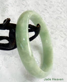 "Body Mind and Spirit" Balancing Old Mine Lao Pit Jadeite Jade Bangle Bracelet 54mm (JHBB559)