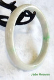 Sale-Rare Imperial Green Vein Old Mine Lao Pit Jadeite Jade Bangle Bracelet 64.5mm (JHBB572)