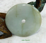 "Hidden Tears" Burmese Jadeite Bi Pendant with Certificate (JHBI-283)