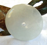 Translucent Burmese  Jadeite Bi Symbol of Heaven Pendant (JHBI507)