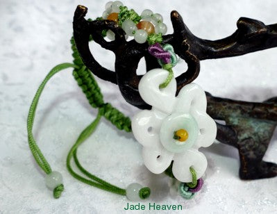 Jade flower sales bracelet