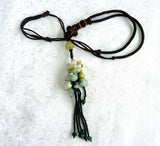 Heavenly "Bundle of Flowers" Burmese Jadeite Necklace (JHNECK53)