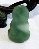 "Kiss of Compassion" Burmese Jadeite Guan (Kwan) Yin Pendant (JHP-151)