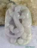 Sale-"Pixiu Protects Woman and Wealth" Older Jadeite Soft Lavender Hues  Pendant (JHP75)