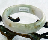 Hues of Lavender Burmese Jadeite Jade Grade A Bangle Bracelet 57mm +Certificate (656)