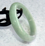 "Heavenly Green" Burmese Jadeite Jade Grade A  Bangle Bracelet 57.5mm + Certificate  (8538)