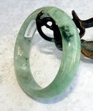 Sale-"Precious Earth" Burmese Jadeite Grade A Bangle Bracelet 55.5mm + Certificate (8559)