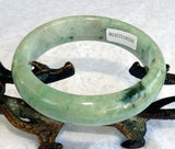 "Precious Earth" Burmese Jadeite Grade A Bangle Bracelet 55.5mm + Certificate (8559)