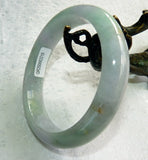 Green and Lavender Hues Burmese Jadeite Bangle Bracelet Grade A + Certificate 61 mm (G3219)