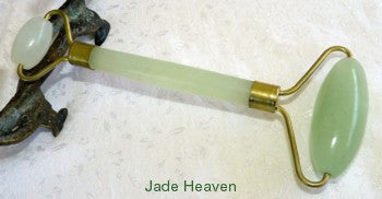 Chinese Jade Double Roller for Face, Head, Body Qi / Chi Energy -Classic Traditional Style