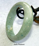 Classic Green "Old Mine" Burmese Jadeite Jade Bangle Bracelet 57.5mm-Grade A (JHBB273)