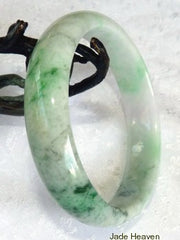 Vintage Imperial Green Veins Grade A Jadeite Jade Bangle Bracelet 57.5mm (JHBB277)