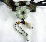 Sale-"Heavenly Flower" Burmese Jadeite Necklace (JHNECK57)