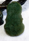 Sale-Guan (Kwan) Yin, Buddha of Compassion Green Burmese Jadeite Jade Pendant (JHP-152)